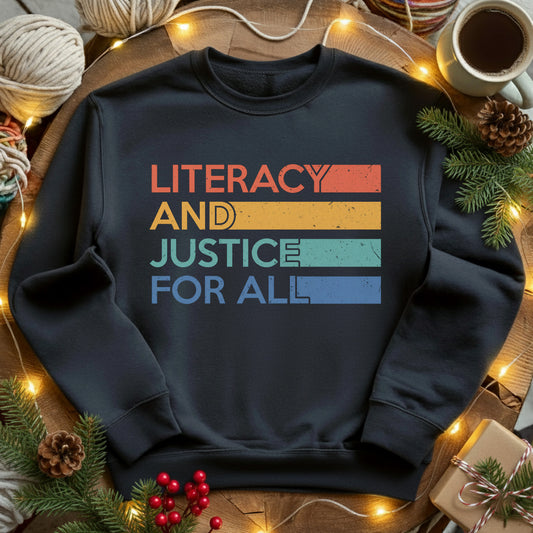 Literacy And Justice For All Sweatshirt