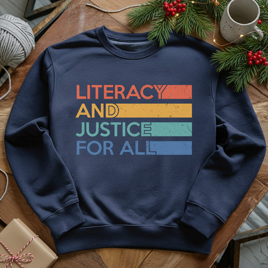 Literacy And Justice For All Sweatshirt