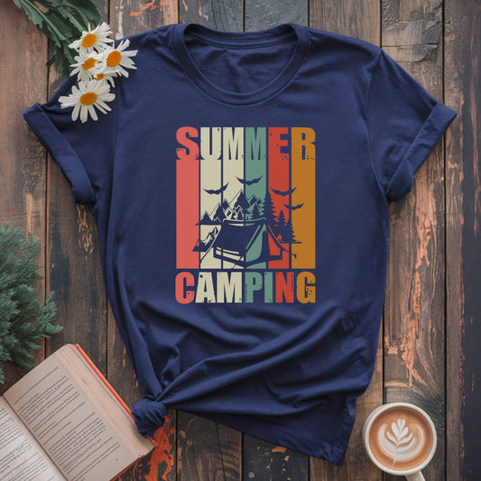 Sommer Camping Retro T‑Shirt