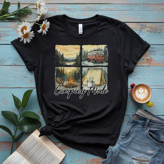 Vierfach‑Camp Aquarell T‑Shirt