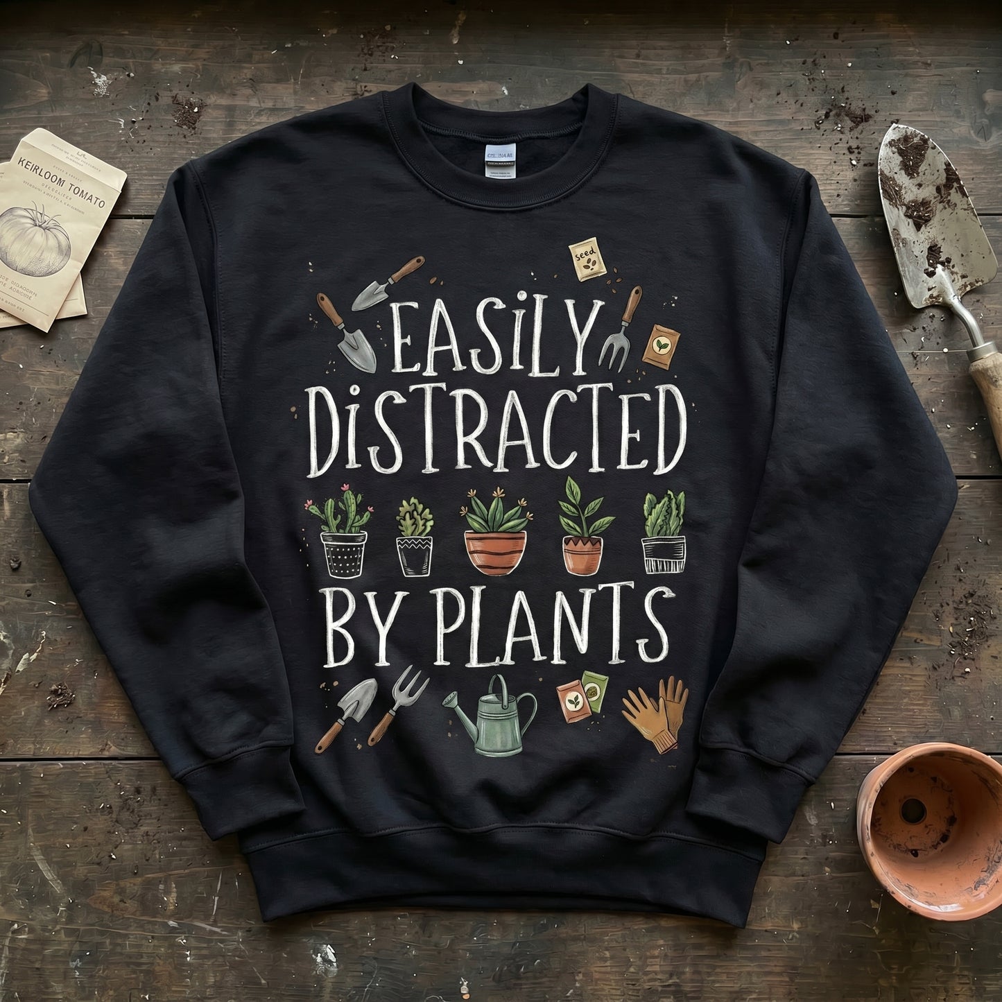 Easily Distracted by Plants Sweatshirt
