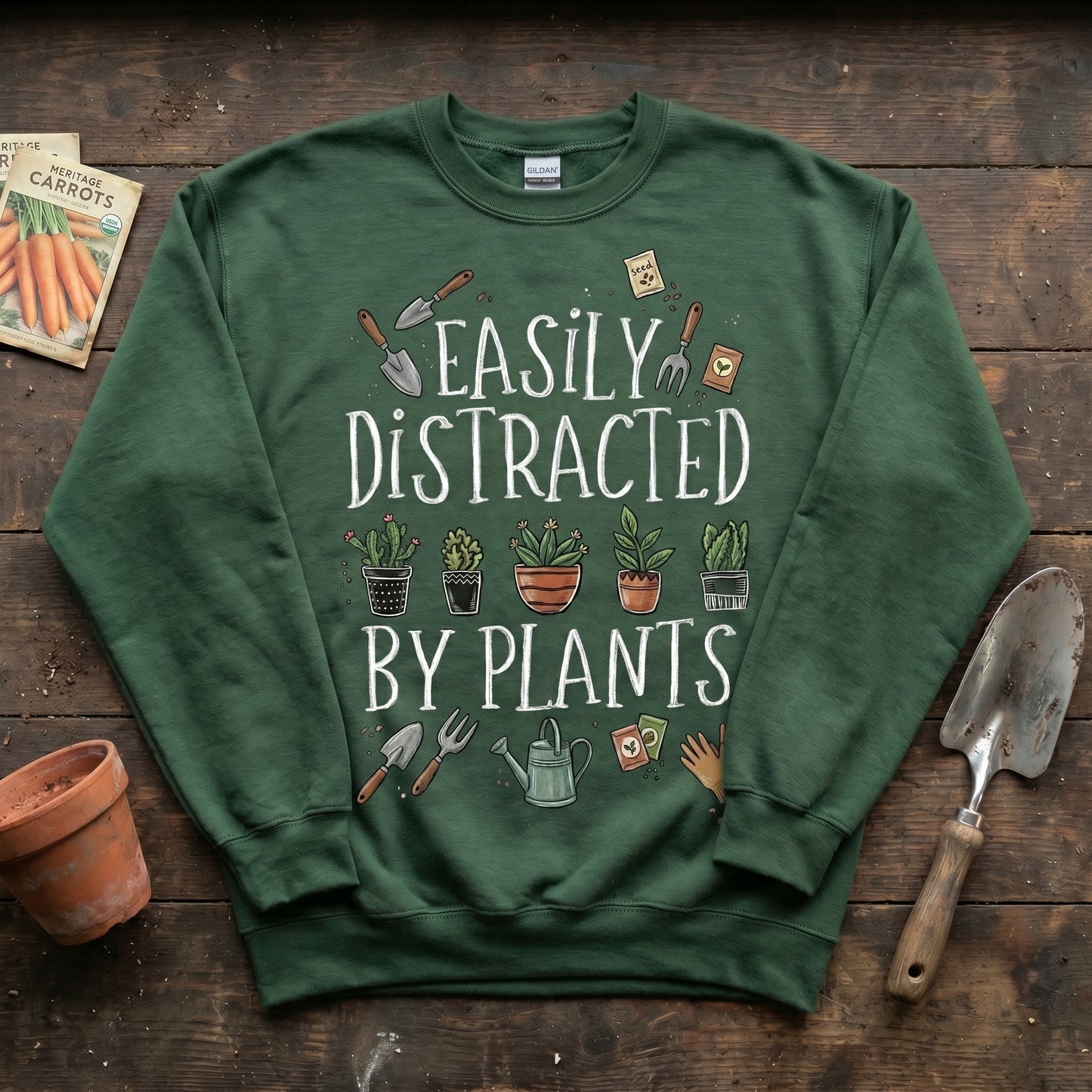 Easily Distracted by Plants Sweatshirt