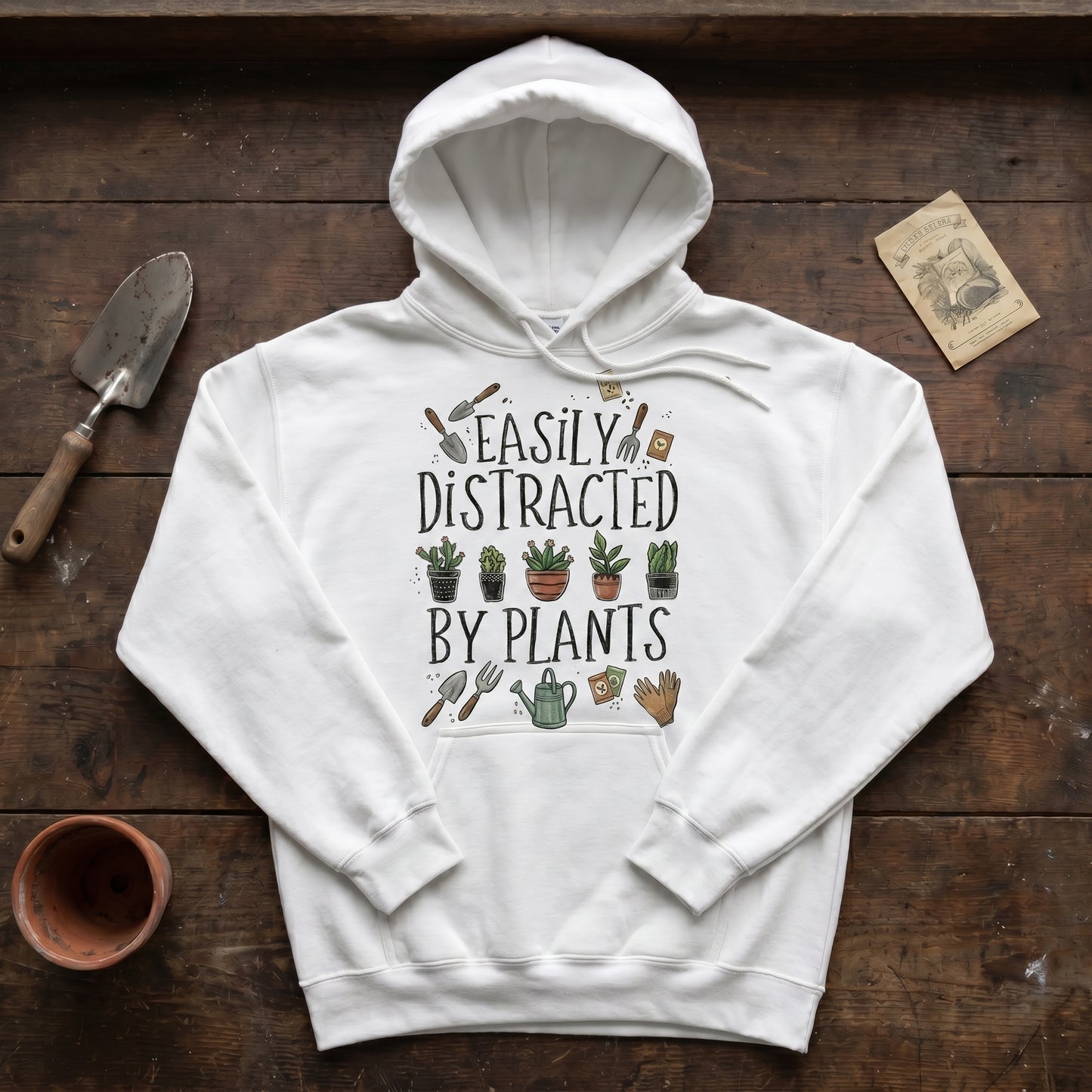 Easily Distracted by Plants Hoodie