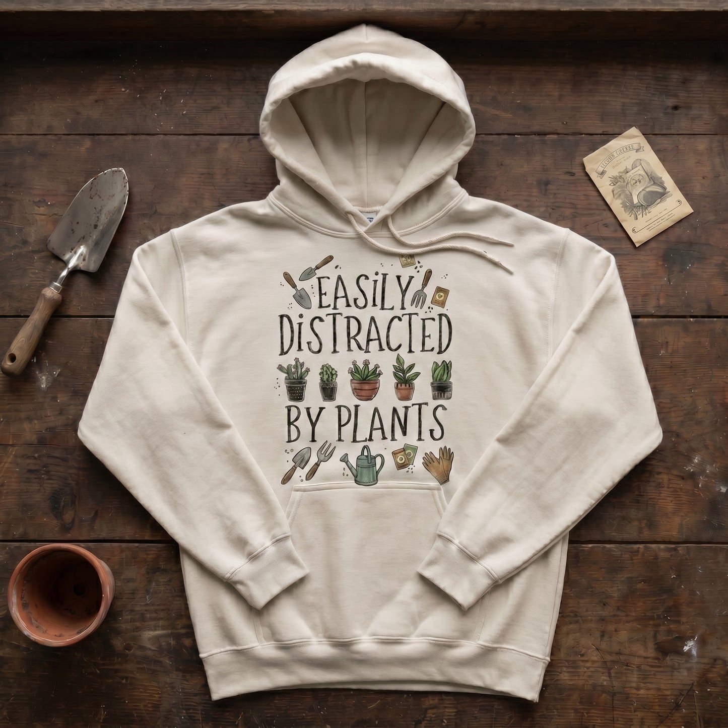 Easily Distracted by Plants Hoodie