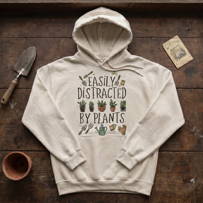 Easily Distracted by Plants Hoodie