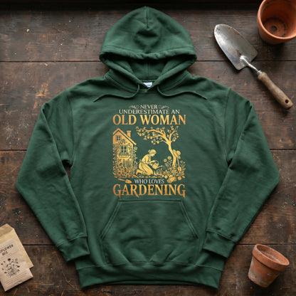 Never Underestimate An Old Woman Hoodie
