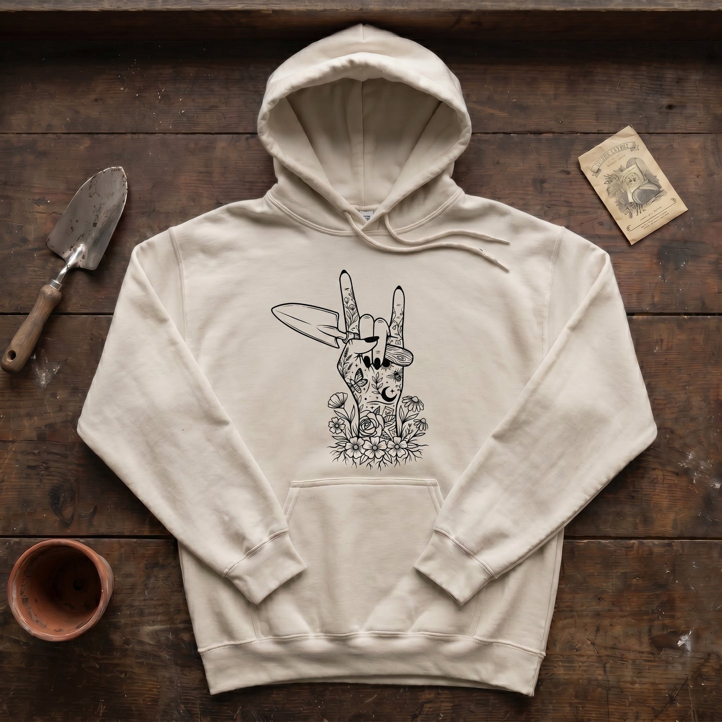 Gardening Rock Hoodie