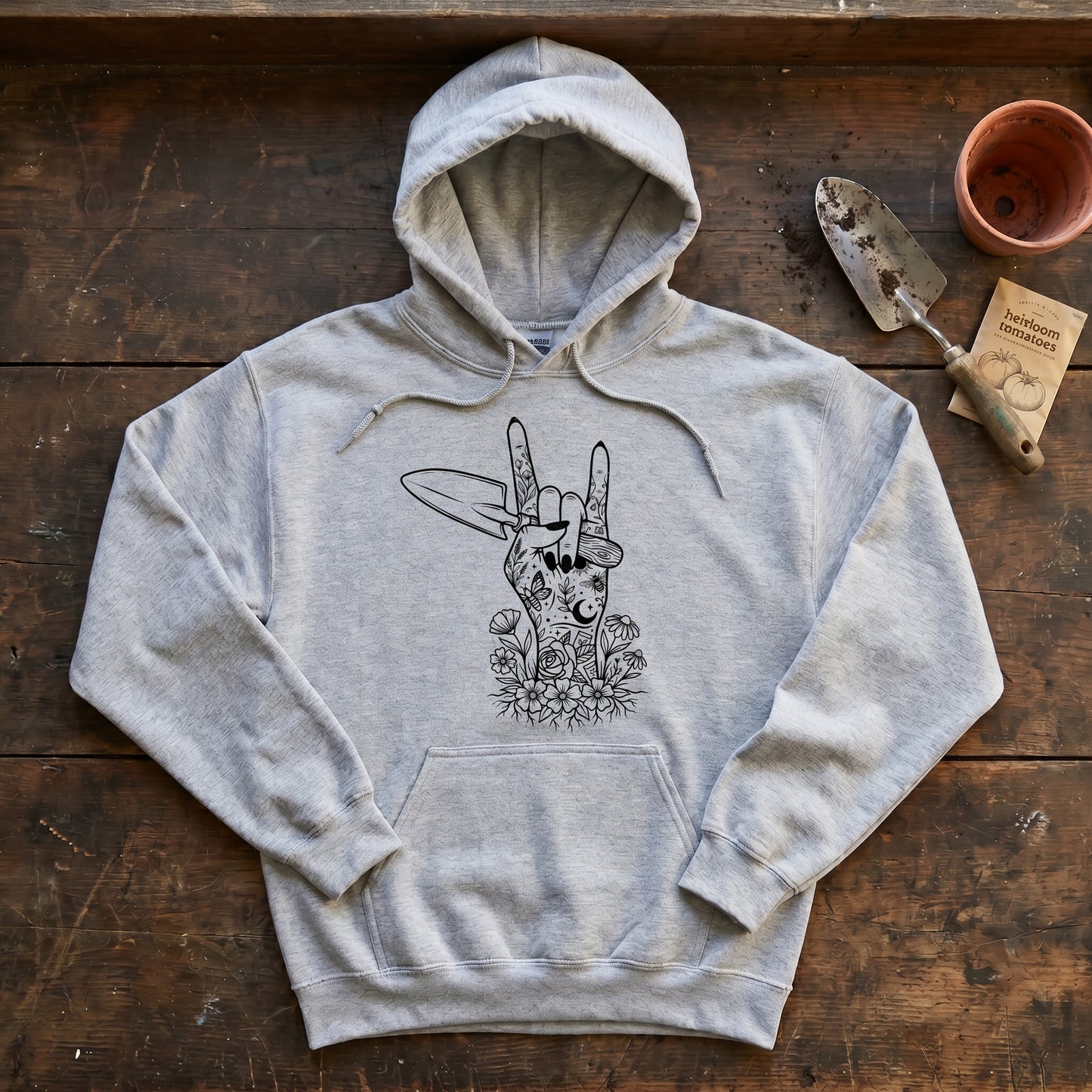 Gardening Rock Hoodie