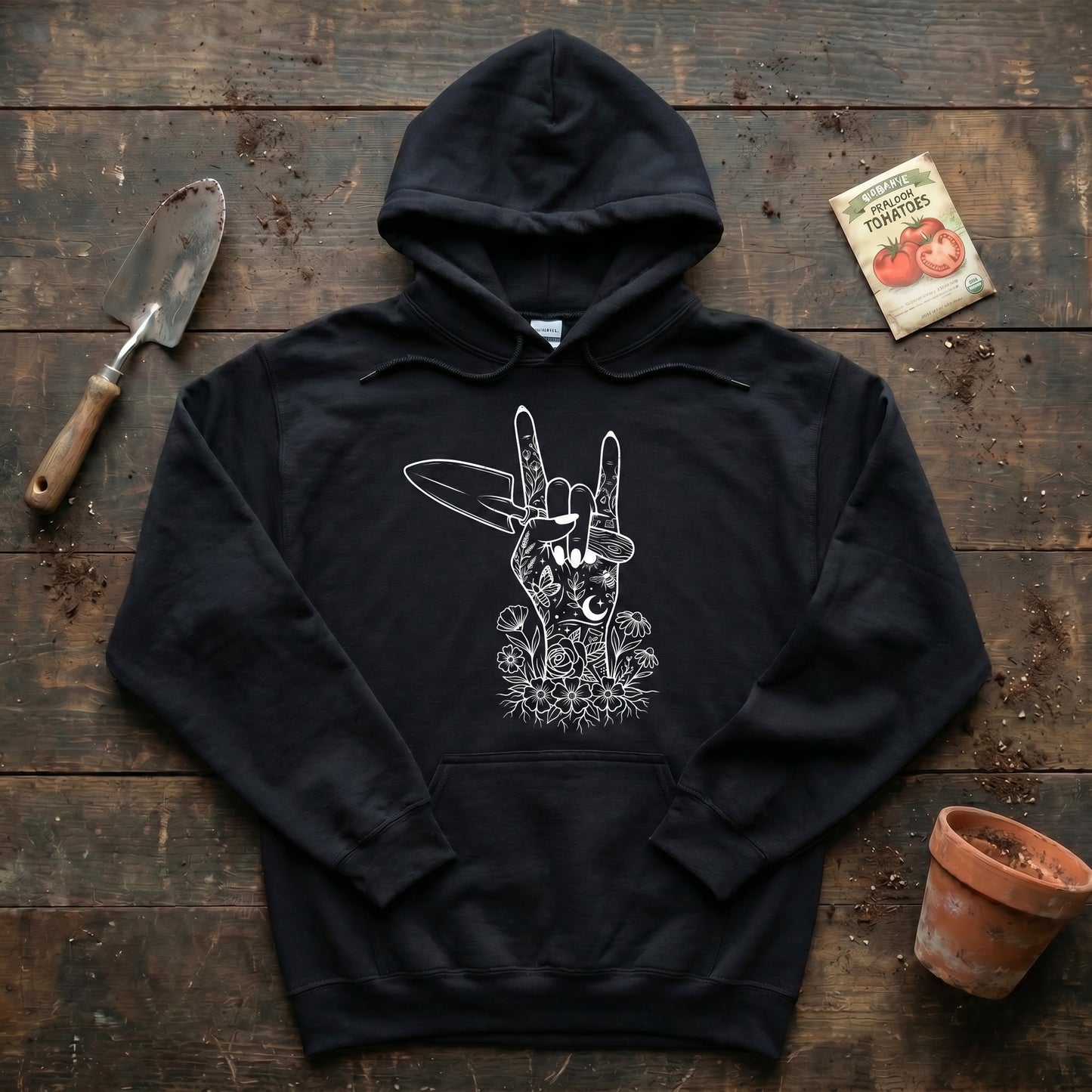 Gardening Rock Hoodie