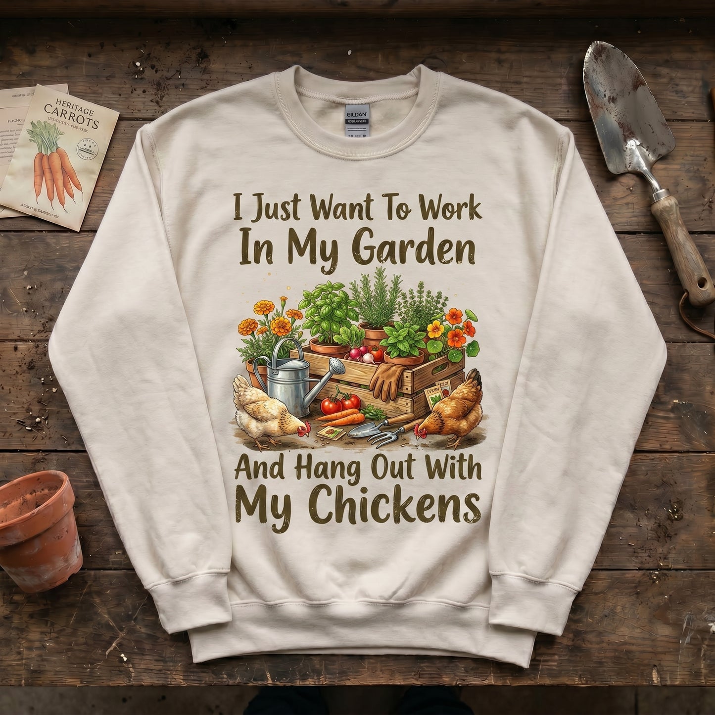 Garden & Chickens Sweatshirt
