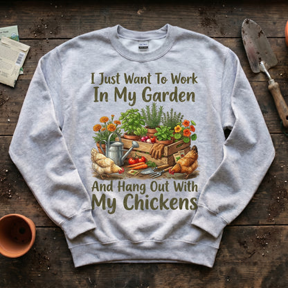 Garden & Chickens Sweatshirt
