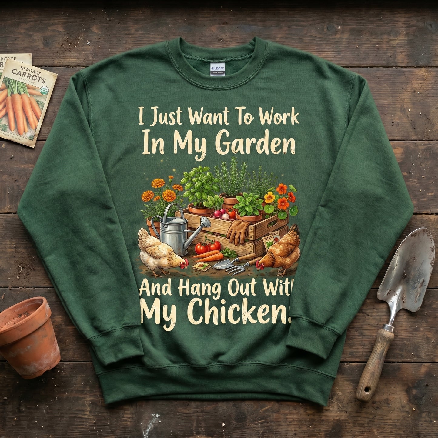 Garden & Chickens Sweatshirt