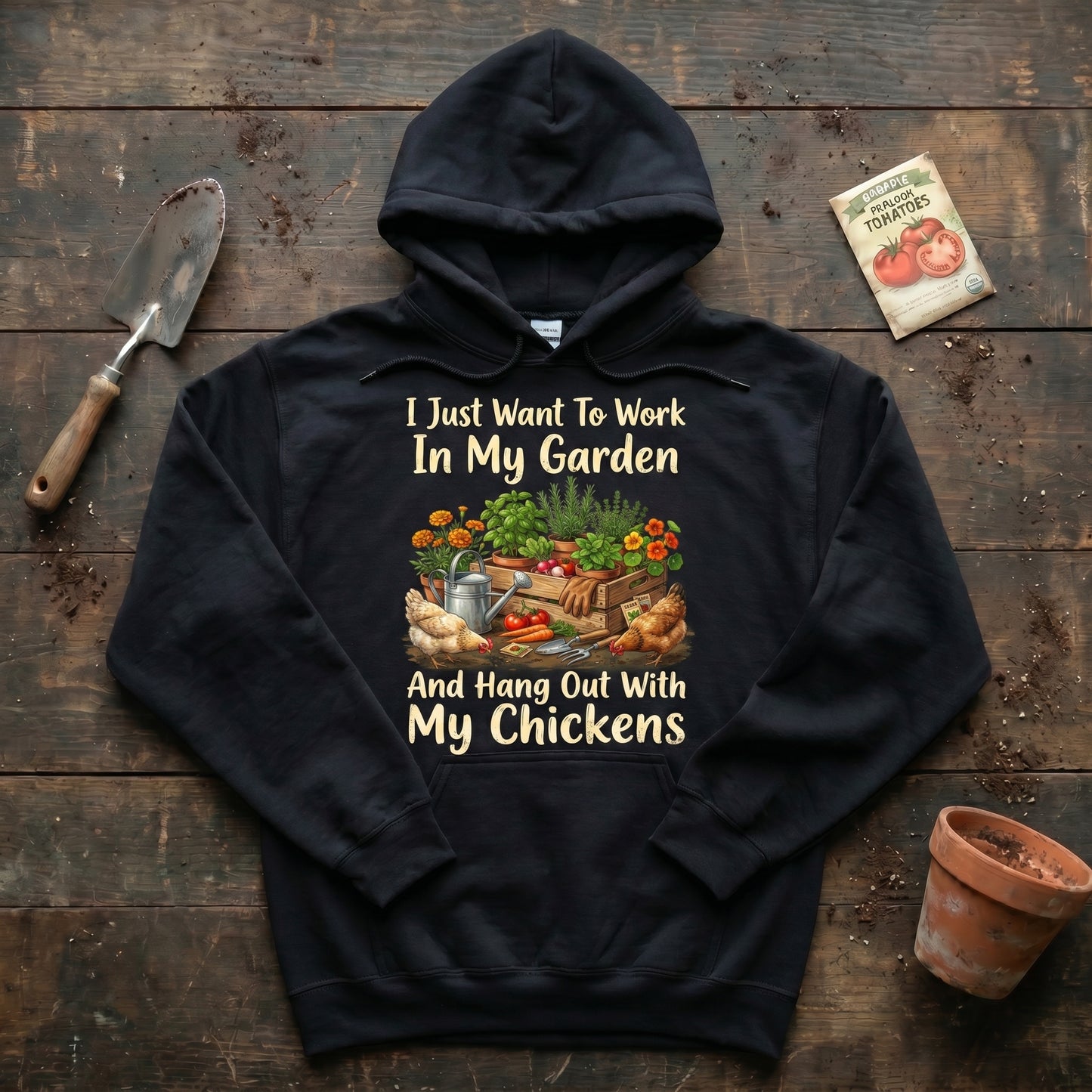 Garden & Chickens Hoodie