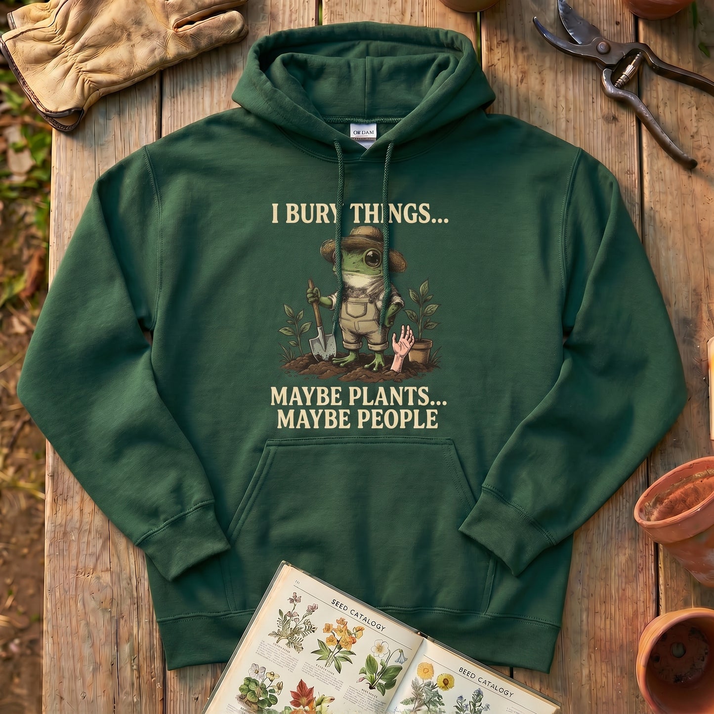 Retro Sarcastic Gardening Hoodie