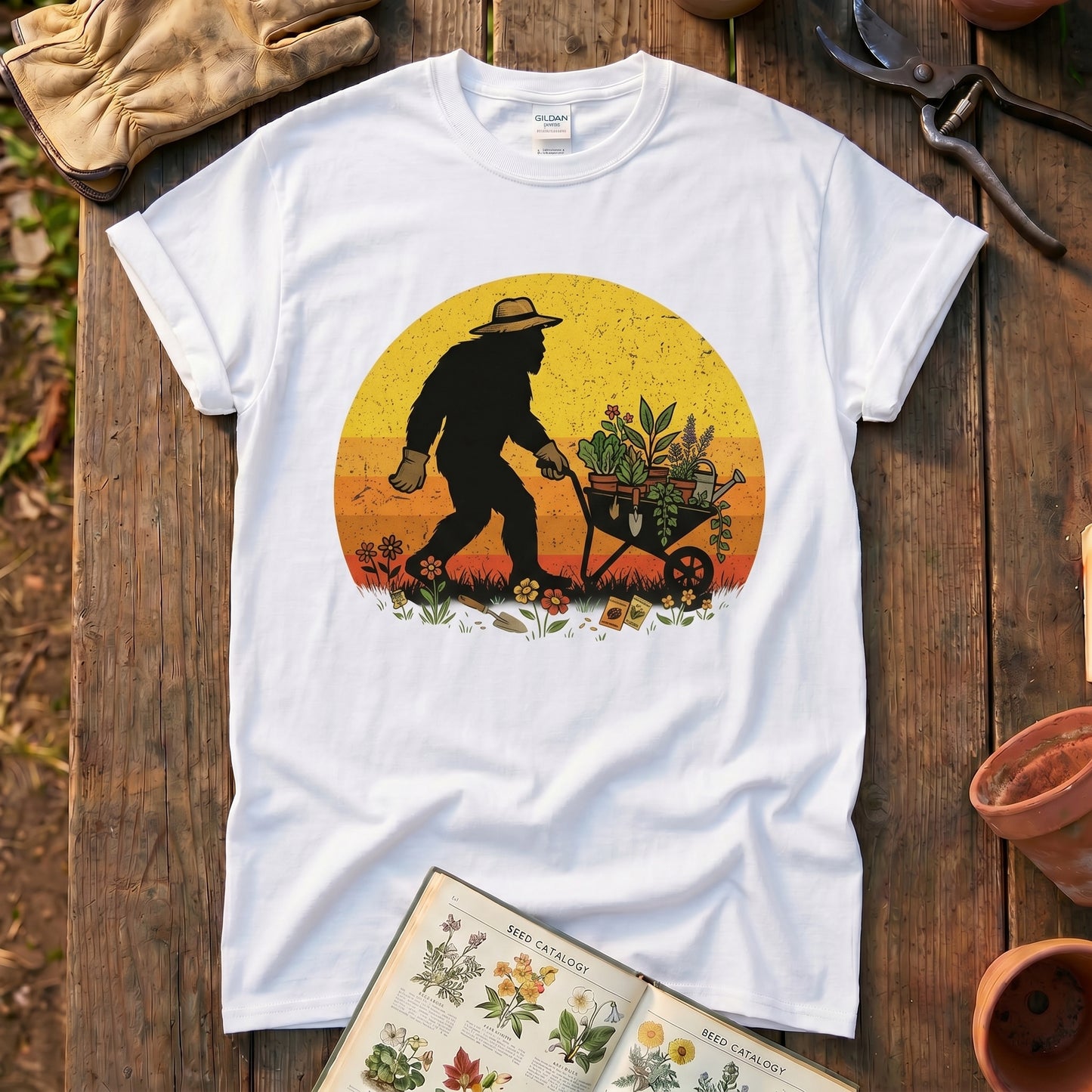 Bigfoot Gardening T‑Shirt