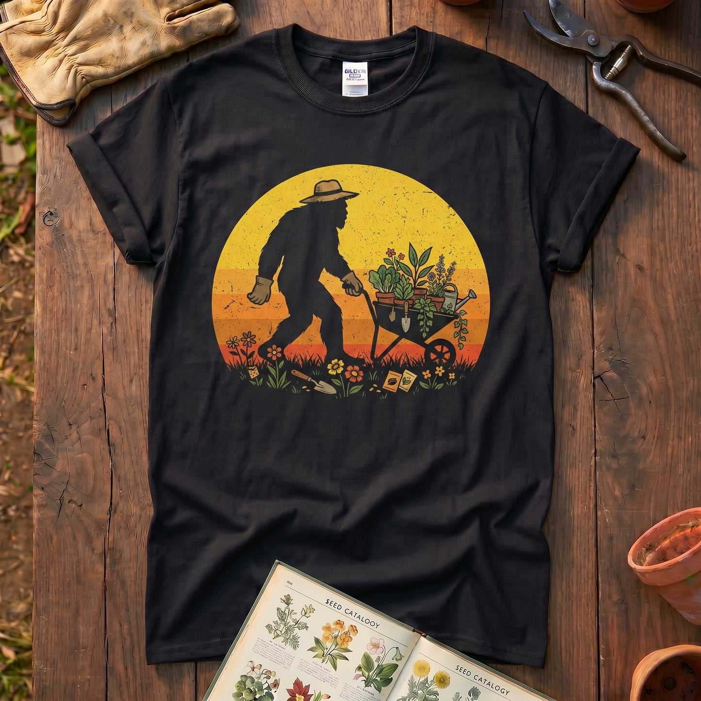 Bigfoot Gardening T‑Shirt