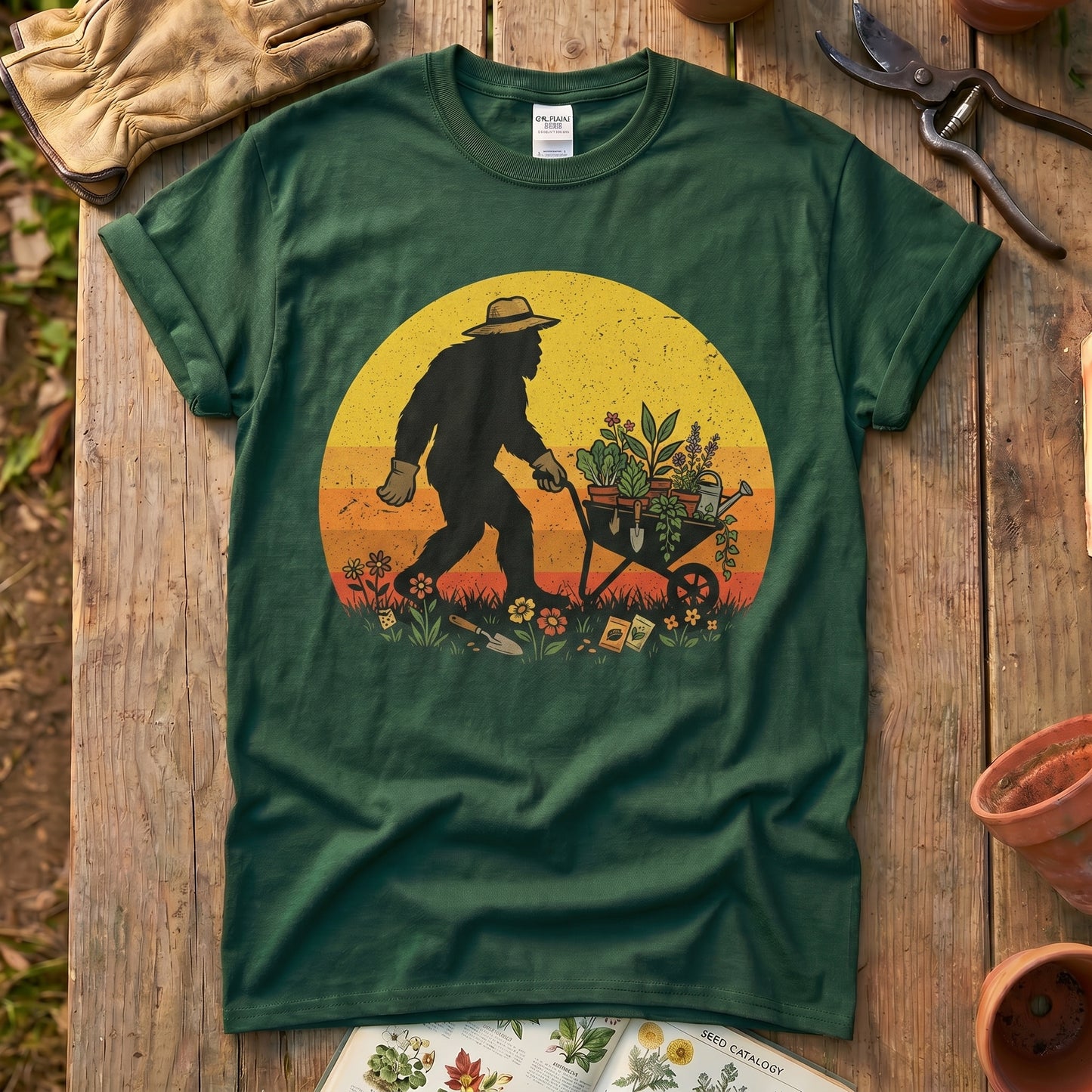 Bigfoot Gardening T‑Shirt