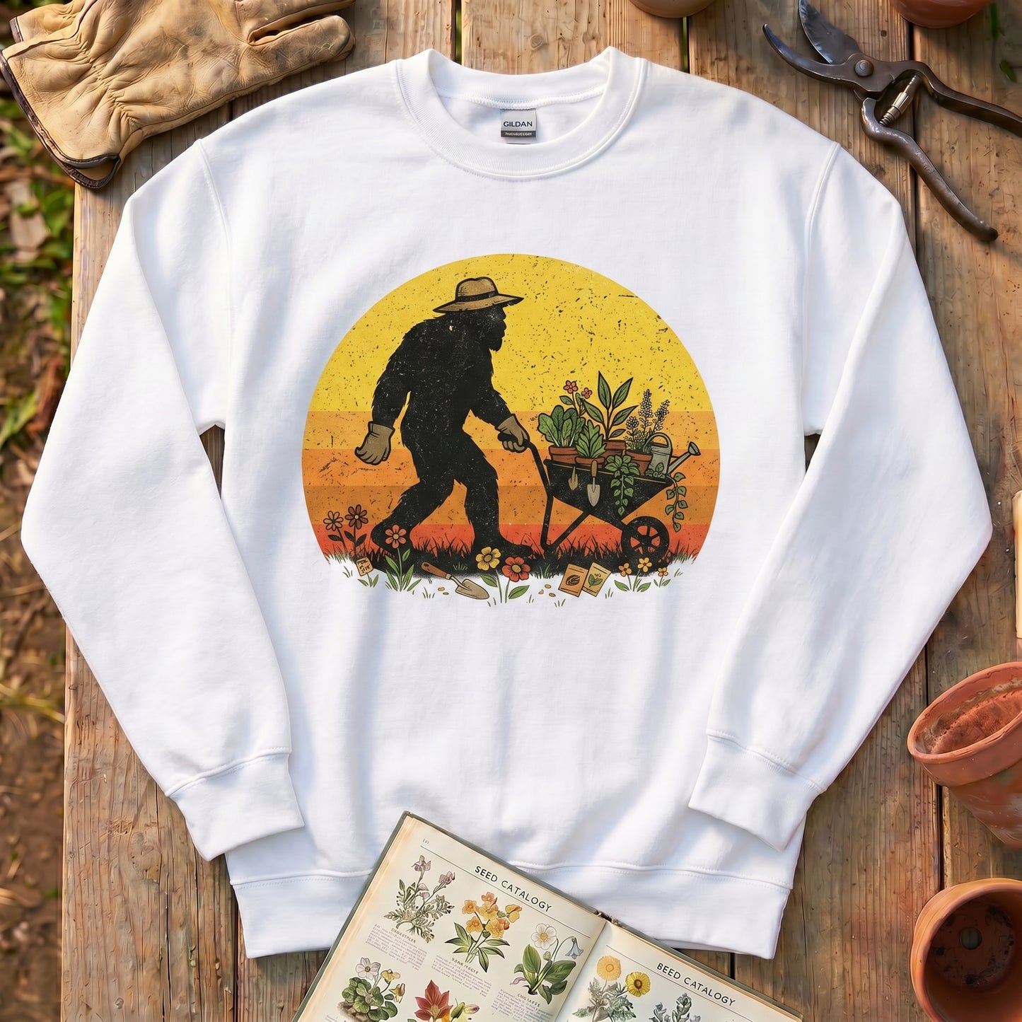 Bigfoot Gardening Sweatshirt