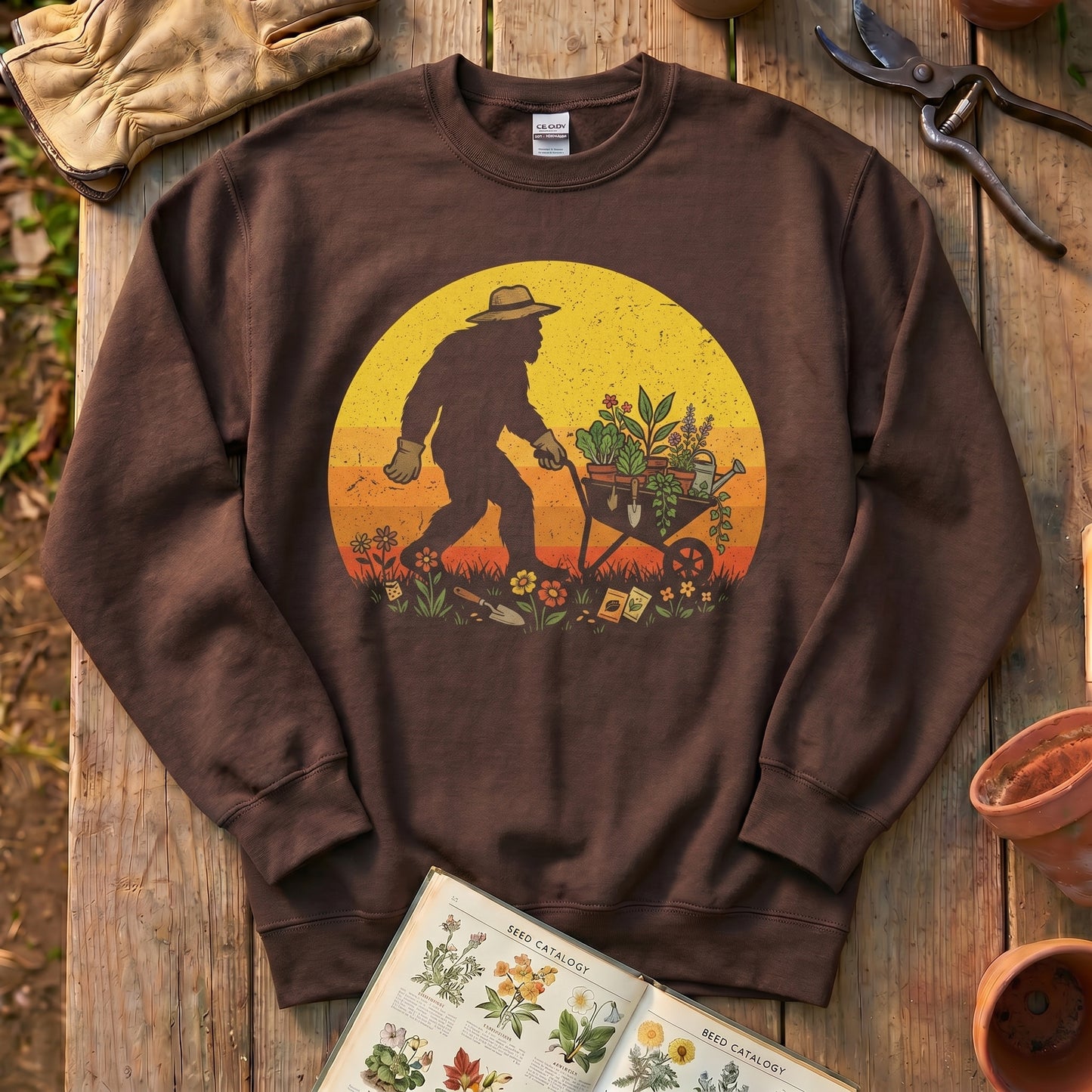 Bigfoot Gardening Sweatshirt